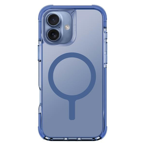 Uniq Combat iPhone 16 Plus 6.7" Magclick Opladningsakse blå/perleblå
