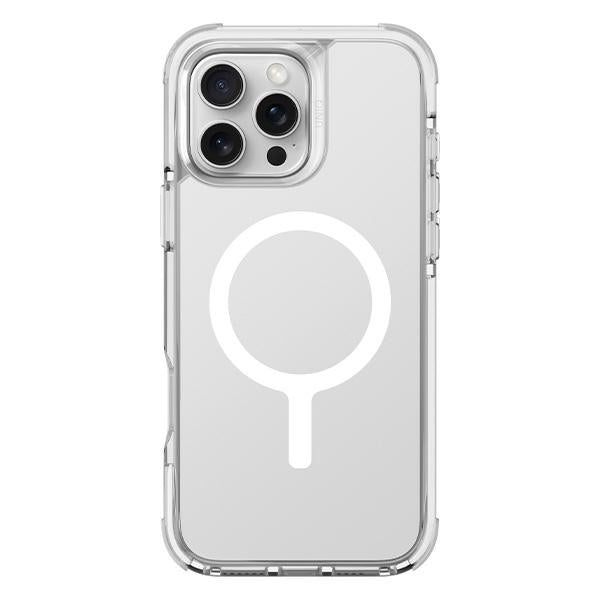 Uniq Combat iPhone 16 Pro 6.3" Magclick Opladningsfoder hvid/lume hvid