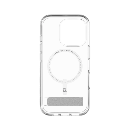 ZAGG Crystal Palace Snap Kickstand MagSafe Case med Stativ til iPhone 16 Pro - Klar