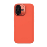 Dekoderet antimikrobiel silikonstabel bagdæk med MagSafe til iPhone 16 - Orange