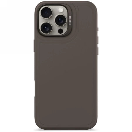 Dekoderet Anti-mikrobiel Silicone Stacks Backcover Case med MagSafe til iPhone 16 Pro Max - sort