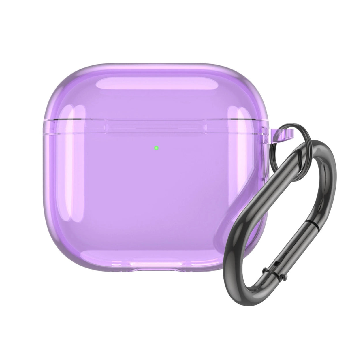 Airpods 4 gennemsigtige case - lilla