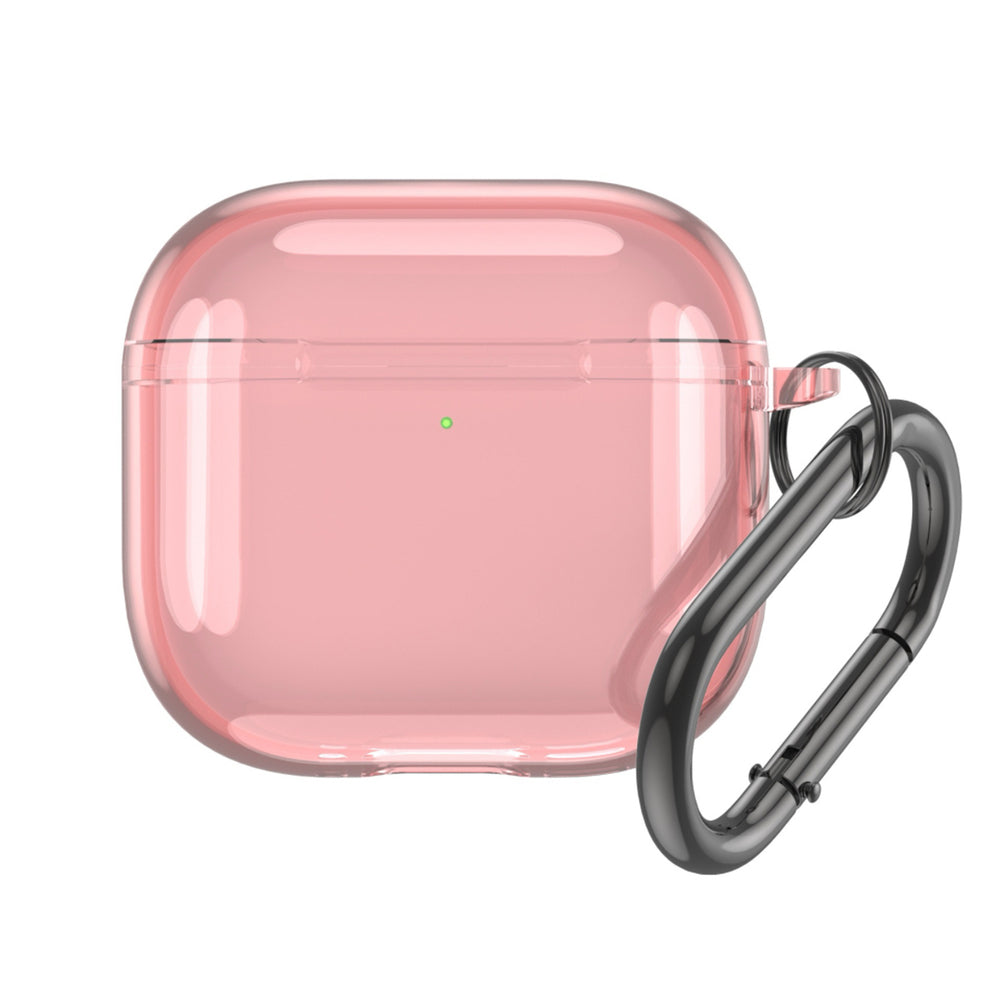 Gennemsigtigt kuffert til Airpods 4 - Pink