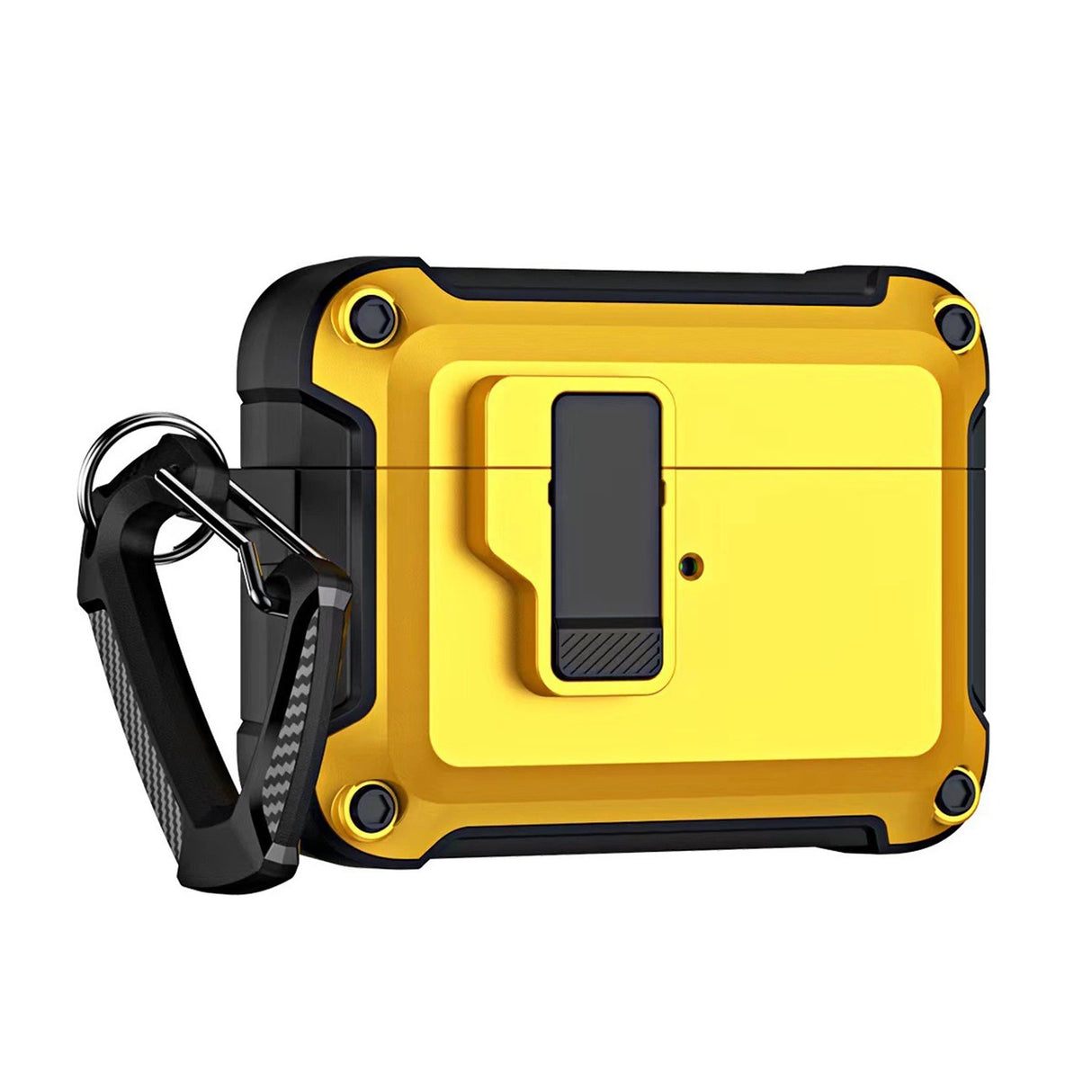 Airpods 4 Pro Armor Case med Carabiner - Gul