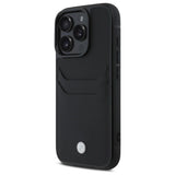 BMW Sign Læder Cardslot Case til iPhone 16 Pro Max - sort