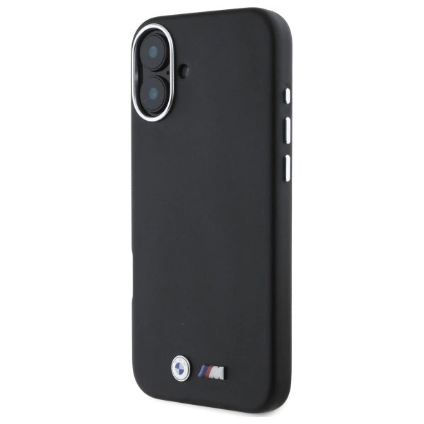 BMW M Smooth Full Wrapped Metal MagSafe Case til iPhone 16 - sort