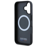 BMW M Meshed Tricolor Stripes MagSafe case til iPhone 16 - sort
