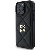 DKNY Quilted Stack Logo iPhone 16 Pro Case - sort