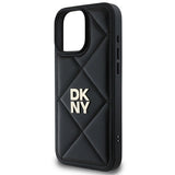 DKNY Quilted Stack Logo iPhone 16 Pro Case - sort