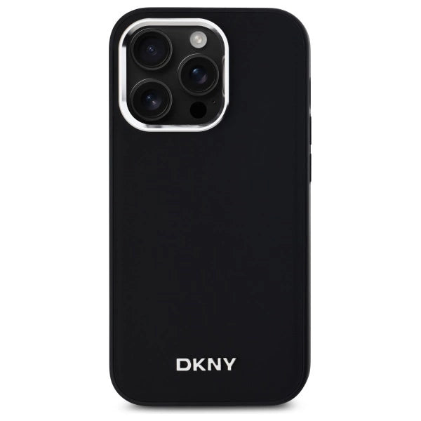 DKNY Plain Logo MagSafe iPhone 14 Pro Case - sort