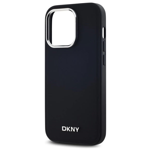 DKNY Plain Logo MagSafe iPhone 14 Pro Case - sort