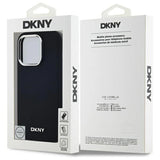 DKNY Plain Logo MagSafe iPhone 14 Pro Case - sort