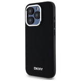 DKNY Plain Logo MagSafe iPhone 15 Pro Case - sort