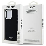 DKNY Plain Logo MagSafe iPhone 15 Pro Case - sort