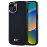 DKNY Plain Logo MagSafe iPhone 15 Plus Case - sort