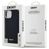 DKNY Plain Logo MagSafe iPhone 15 Plus Case - sort