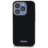 DKNY Plain Logo MagSafe iPhone 15 Pro Max Case - sort