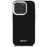 DKNY Plain Silver Logo MagSafe iPhone 16 Pro Case - sort