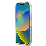 DKNY Repeat Texture Pattern med Stripe-kasse til iPhone 16 Pro Max - sort