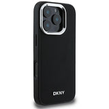 DKNY Plain Silver Logo MagSafe iPhone 16 Pro Max Case - sort