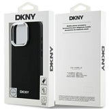 DKNY Plain Silver Logo MagSafe iPhone 16 Pro Max Case - sort