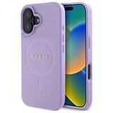 Gæt Saffiano MagSafe iPhone 16 Case - lilla