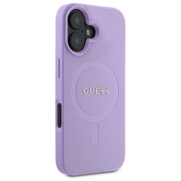 Gæt Saffiano MagSafe iPhone 16 Case - lilla
