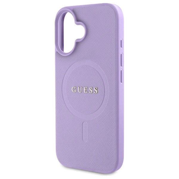 Gæt Saffiano MagSafe iPhone 16 Case - lilla