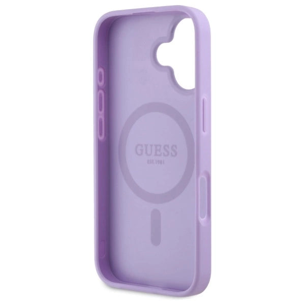 Gæt Saffiano MagSafe iPhone 16 Case - lilla