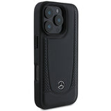 Mercedes læder Urban iPhone 16 Pro Case - sort