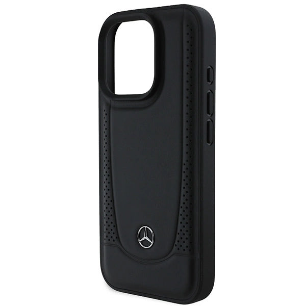Mercedes læder Urban Case til iPhone 16 Pro Max - sort