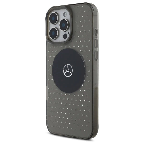 Mercedes MB Case Star mønster til iPhone 16 Pro - sort
