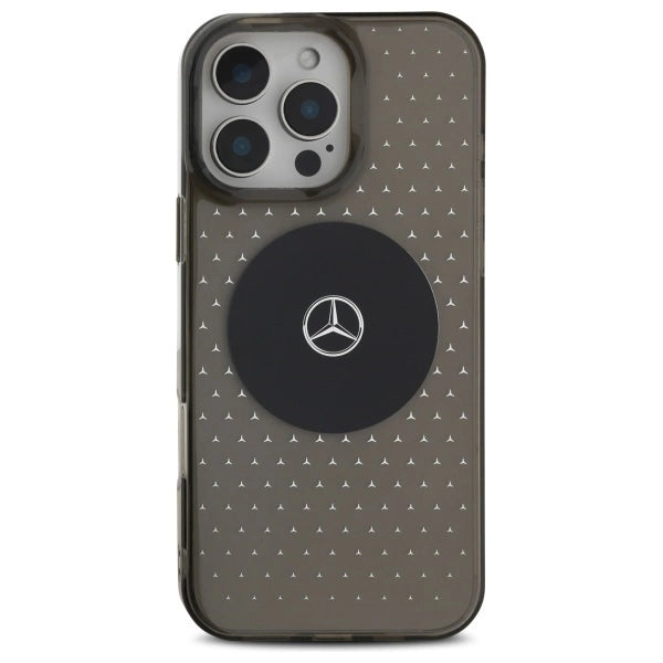 Mercedes MB Case Star mønster til iPhone 16 Pro - sort