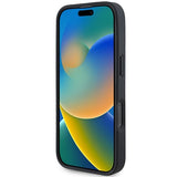 Mercedes MB Blue Line Læder MagSafe iPhone 16 Pro Case - sort