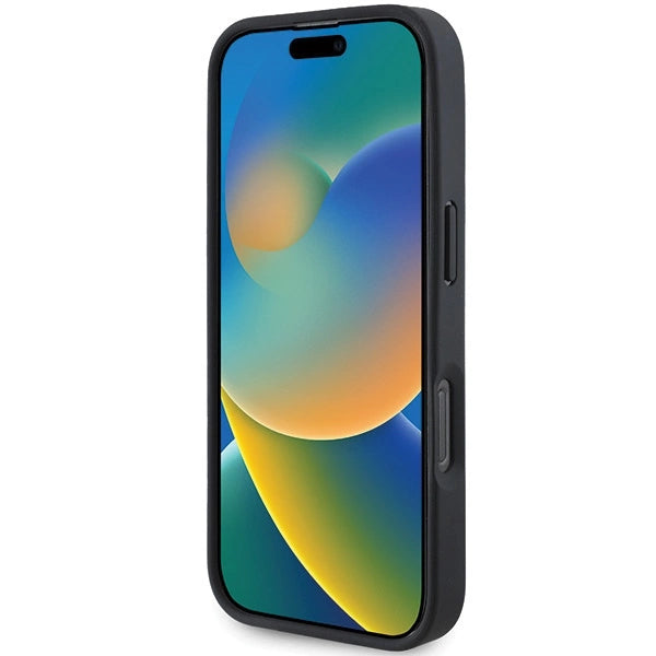 Mercedes MB Wood Imitation Leather MagSafe Case til iPhone 16 Pro Max - Navy Blue