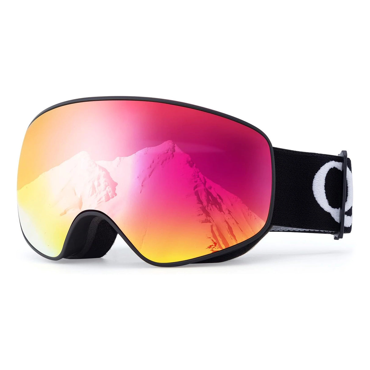 Qunature Black Ski Goggles Kids (størrelse M/L) - sort