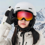 Qunature Black Ski Goggles Kids (størrelse M/L) - sort