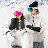 Qunature skihandsker i fuld længde, størrelse M - sort