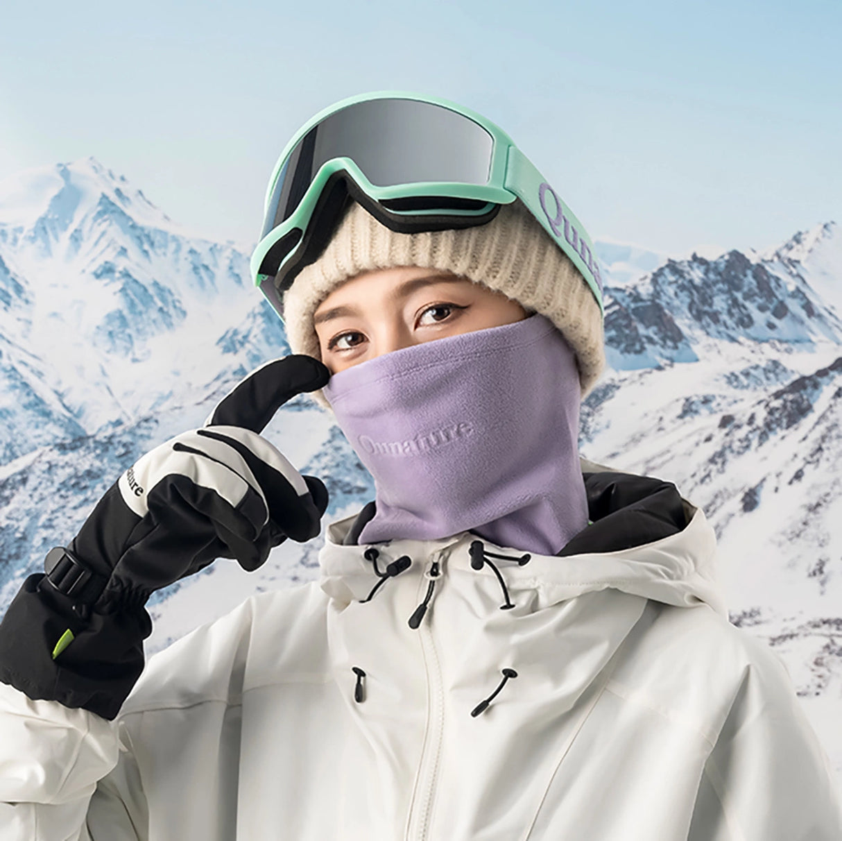 Qunature Oli skisørklæde størrelse L - pink