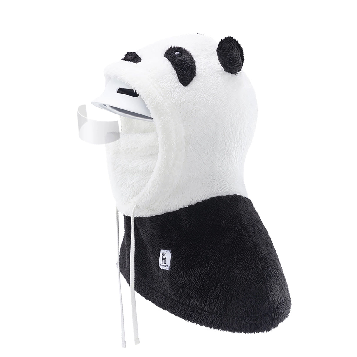 Qunature Panda Ski Balaclava til børn/voksne størrelse M - sort/hvid