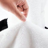 Qunature Panda Ski Balaclava til børn/voksne størrelse L - sort/hvid