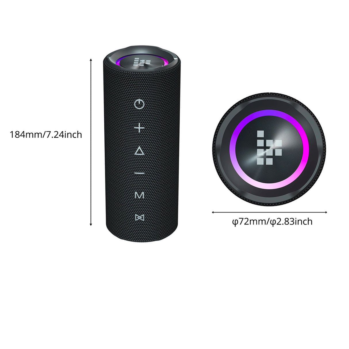 Tronsmart Mirtune C2 24W Bluetooth Portable Speaker - sort