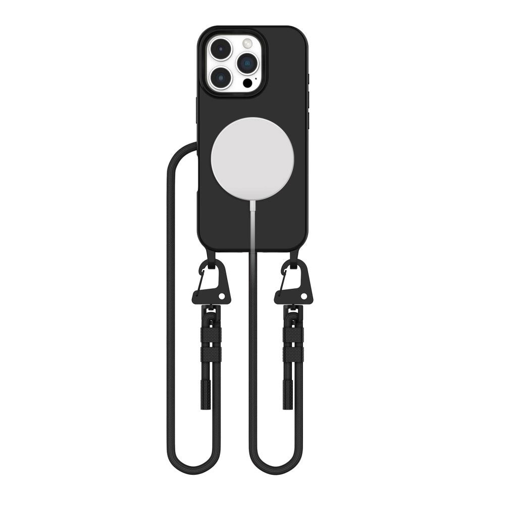 Tech-Protect MagNecklace MagSafe Case med Lanyard til iPhone 16 Pro - sort
