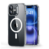 ESR Classic Hybrid Halolock MagSafe Case + tempereret glas til iPhone 16 - Klar