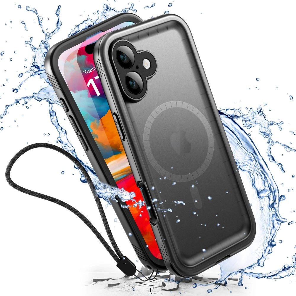 Tech-Protect ShellBox MagSafe IP68 Case til iPhone 16 - sort