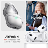 Spigen Ultra Hybrid Case til AirPods 4 - Hvid