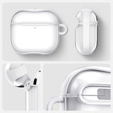 Spigen Ultra Hybrid Case til AirPods 4 - Hvid