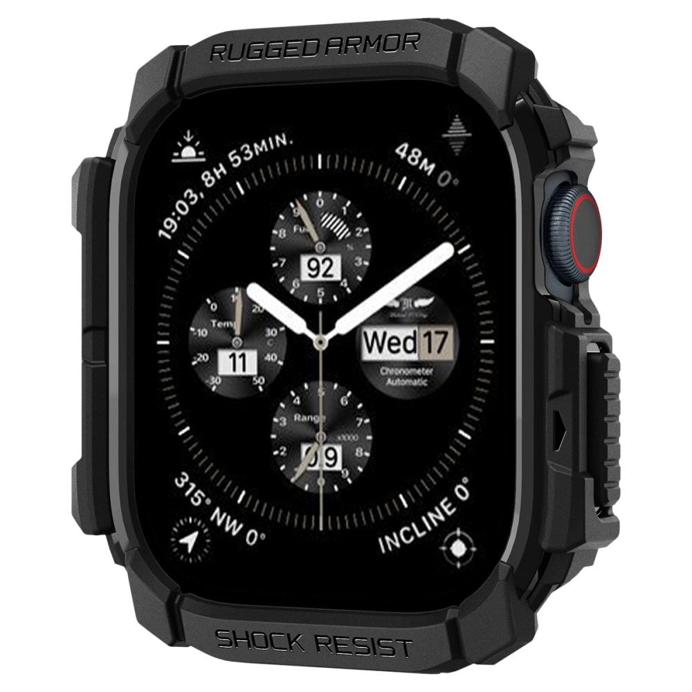 Spigen Rugged Armor Case til Apple Watch 10 (42 mm) - sort