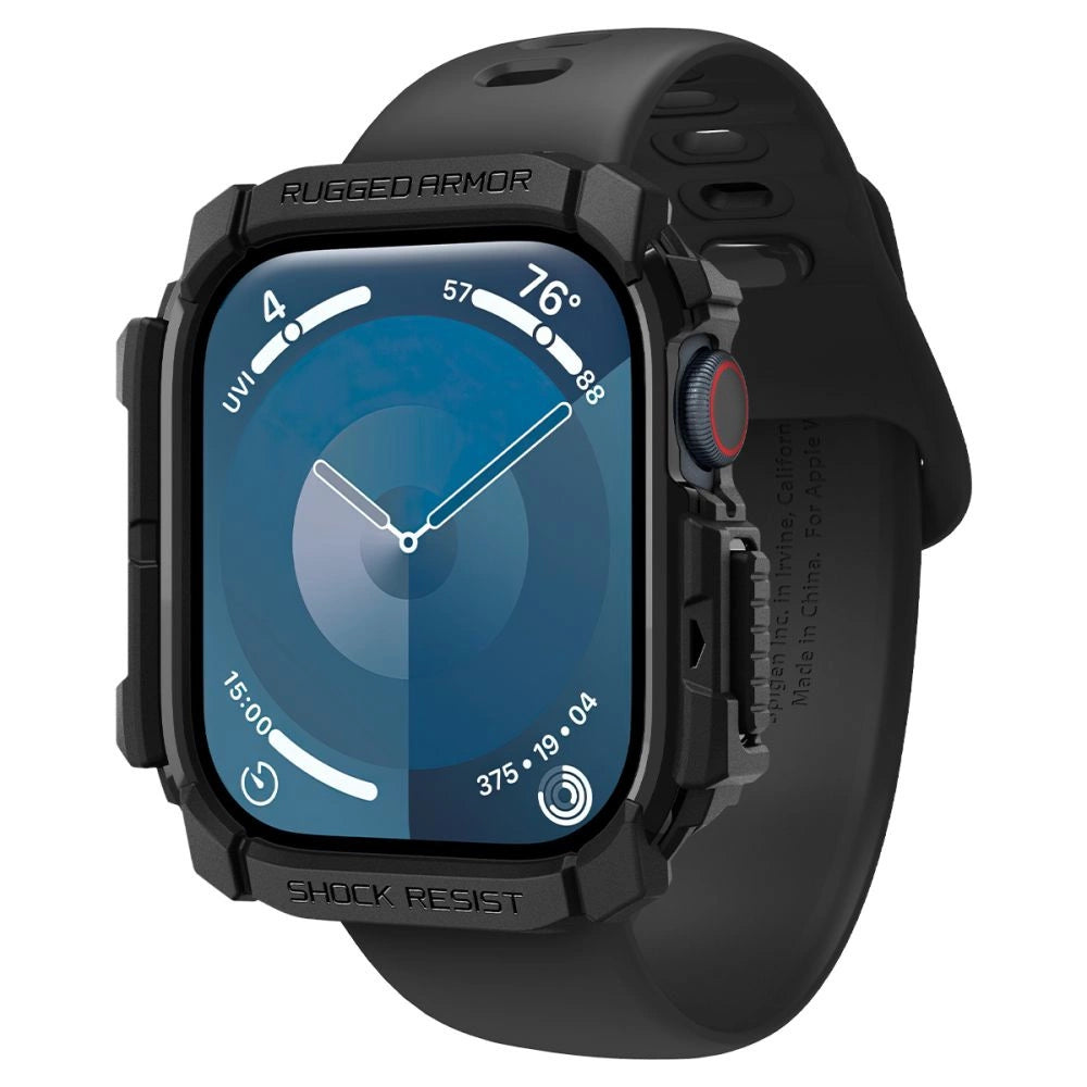 Spigen Rugged Armor Case til Apple Watch 10 (42 mm) - sort