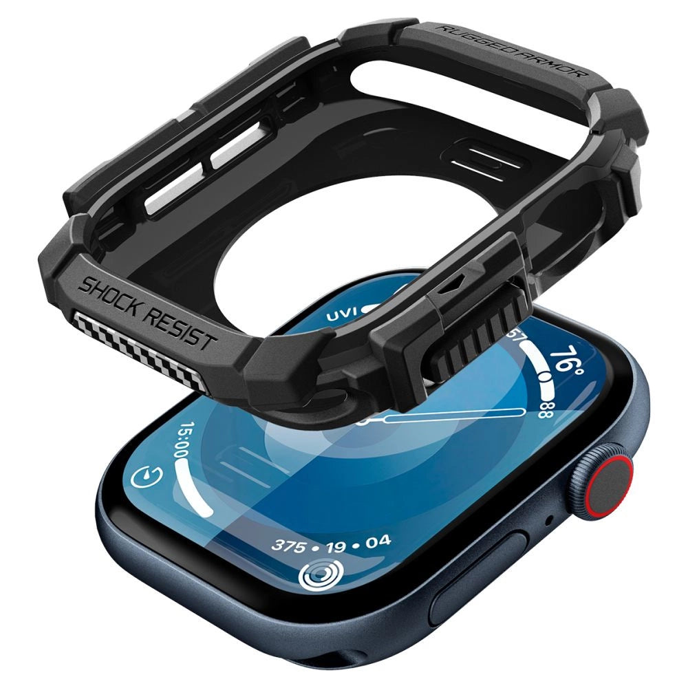 Spigen Rugged Armor Case til Apple Watch 10 (42 mm) - sort